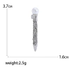 Factory direct sales, creative and light luxury new best-selling retro water diamond pen, stainless steel brooch, anti-glare, light luxury creative retro brooch, simple and fashionable accessory pin details Picture
